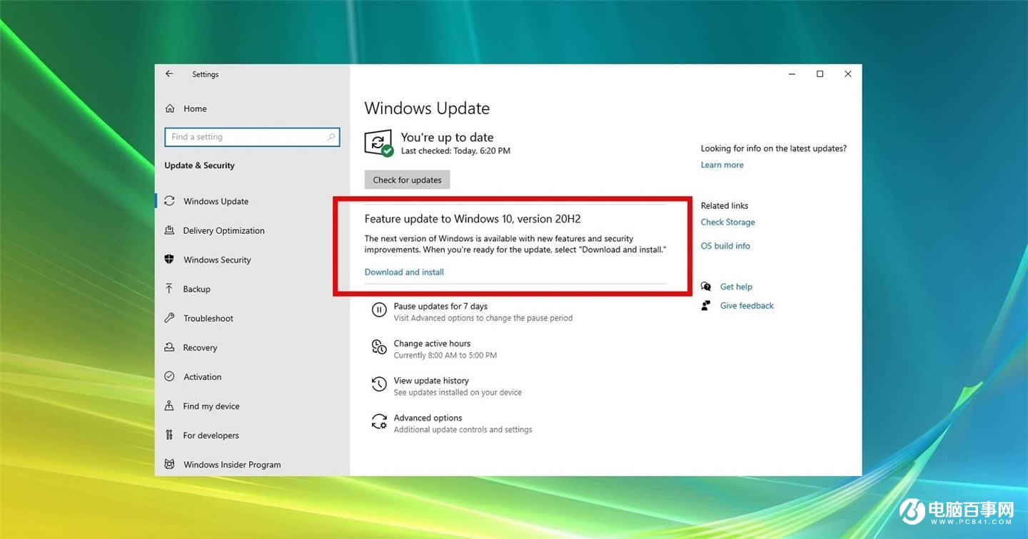 Win10 20H2 更新有望在本周甚至今天正式到來