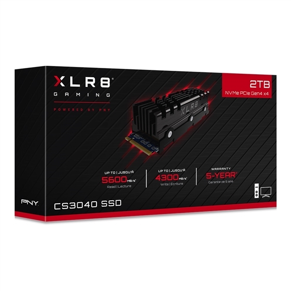 PNY發布首款PCIe 4.0 SSD：散熱片太夸張了
