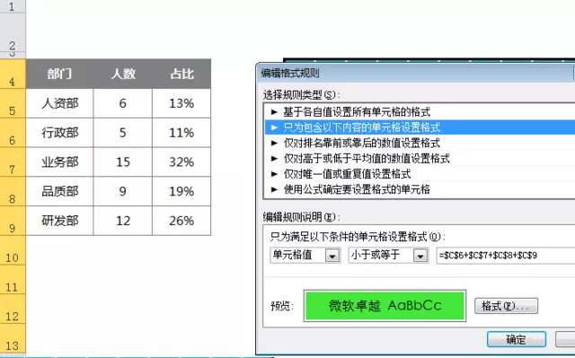 excel條件格式堆積圖利用Excel條件格式做圖表——占比堆積圖
