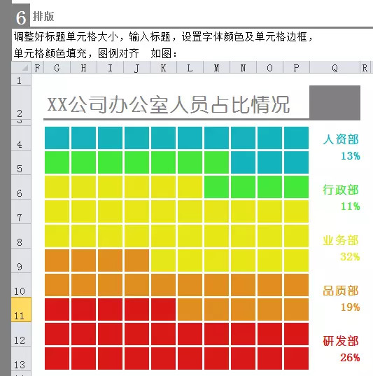 excel條件格式堆積圖利用Excel條件格式做圖表——占比堆積圖