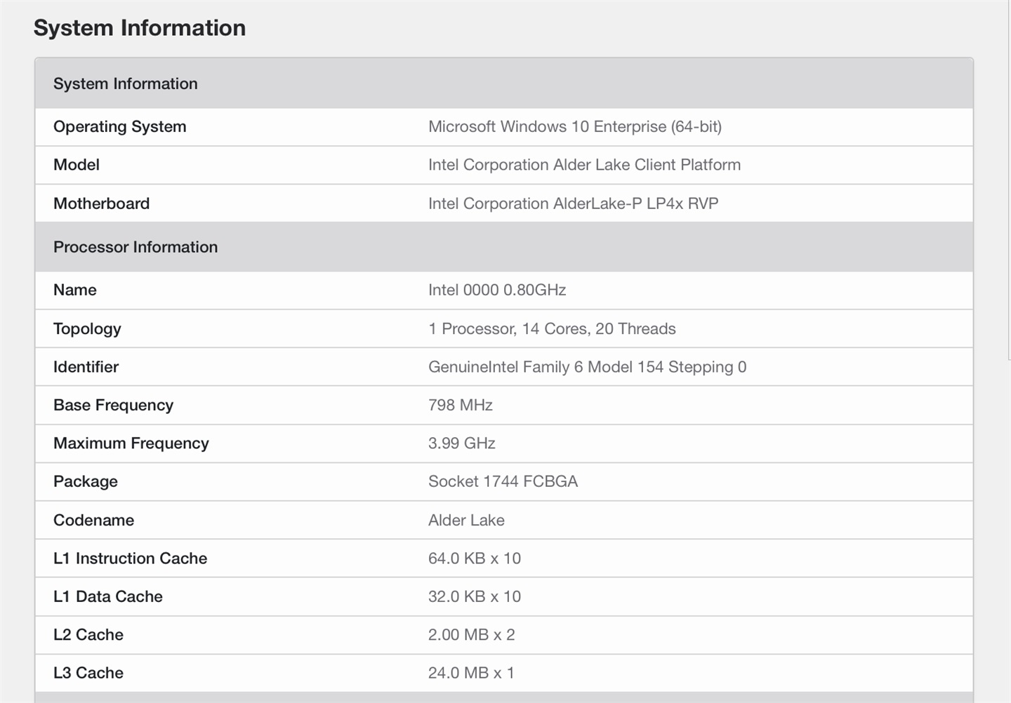英特爾 12 代酷睿 “6 大核 8 小核” 移動(dòng)處理器現(xiàn)身