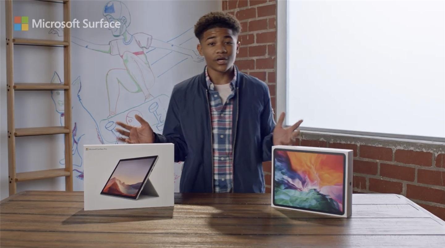 微軟新廣告宣傳 Surface Pro 7，全面超過(guò)蘋果 iPad Pro
