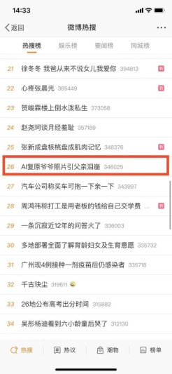 暖心父親節禮物沖上熱搜!看百度智能組織如何加速技術創新