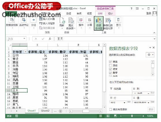 excel如何創建數據透視圖 Excel中使用數據透視表創建數據透視圖的方法