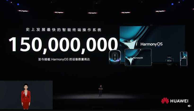 華為余承東:鴻蒙 HarmonyOS 系統設備數量已達 1.5 億