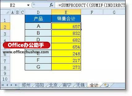 excel sumif函數(shù)多條件求和 sumif的高級用法：跨多表?xiàng)l件求和