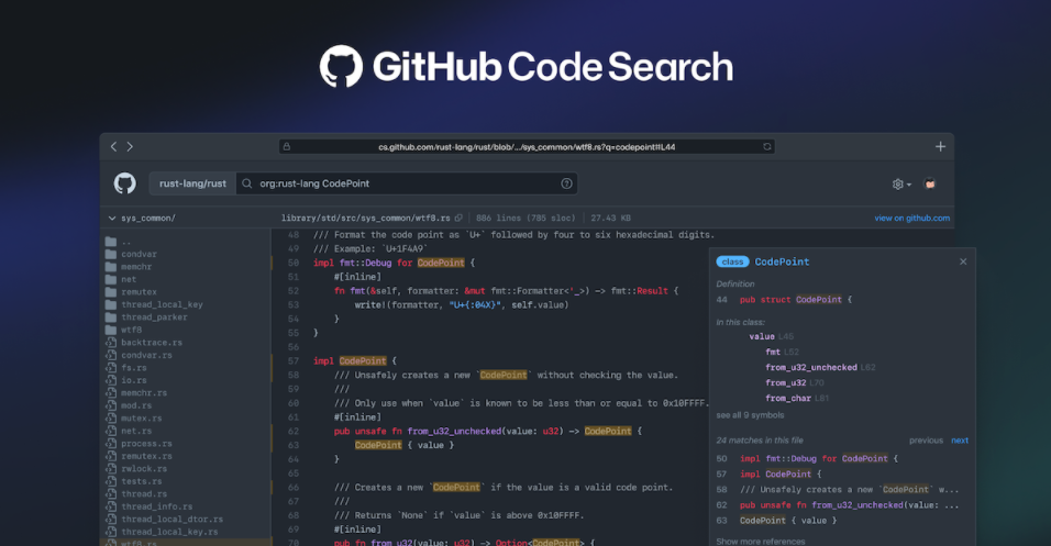 微軟 GitHub 大幅改進代碼搜索功能，已發布技術預覽版