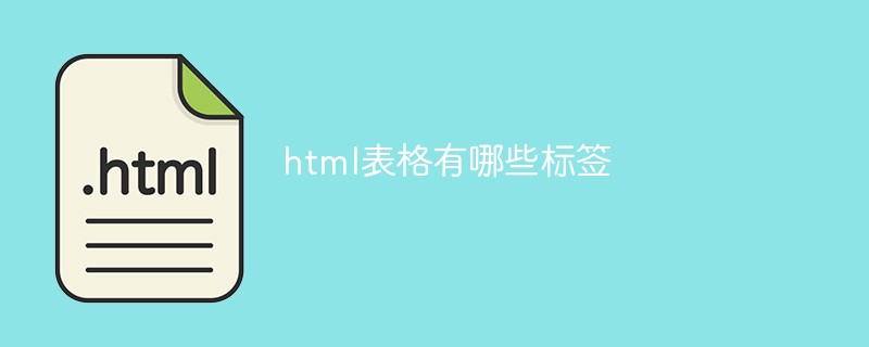 html表格有哪些標簽-站長資訊網