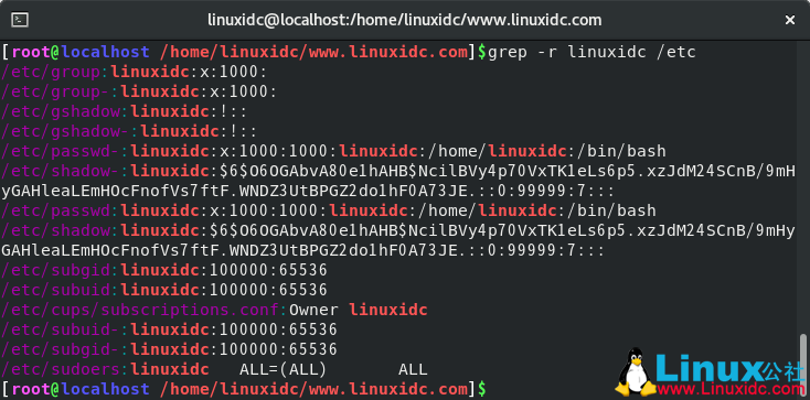 Linux中的Grep命令(在文件中查找文本)
