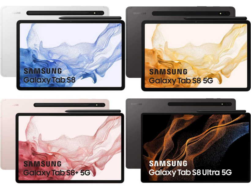三星 Galaxy Tab S8 系列偷跑：3 種尺寸，S8 Ultra 預計價格破萬