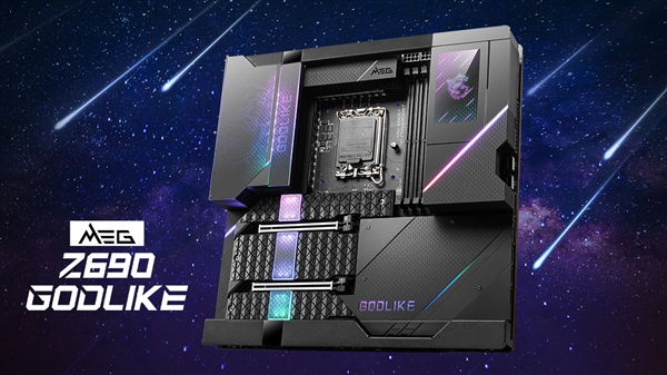 微星最豪華MEG Z690 GODLIKE主板正式開賣:售價2099美元