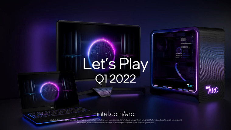 英特爾官宣 3 月 30 日發布 Arc 銳炫系列獨顯:首發筆記本電腦平臺