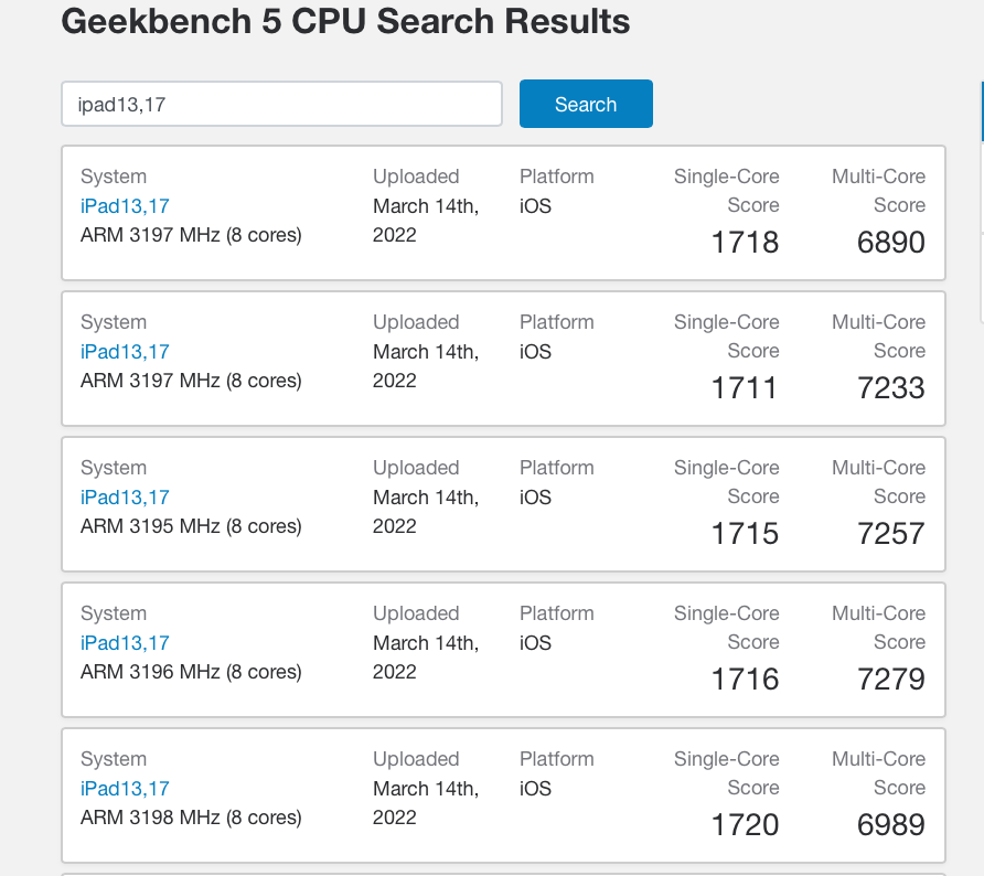 蘋果 iPad Air 5 跑分曝光：搭載滿血 M1 芯片，性能與 iPad Pro 基本相同