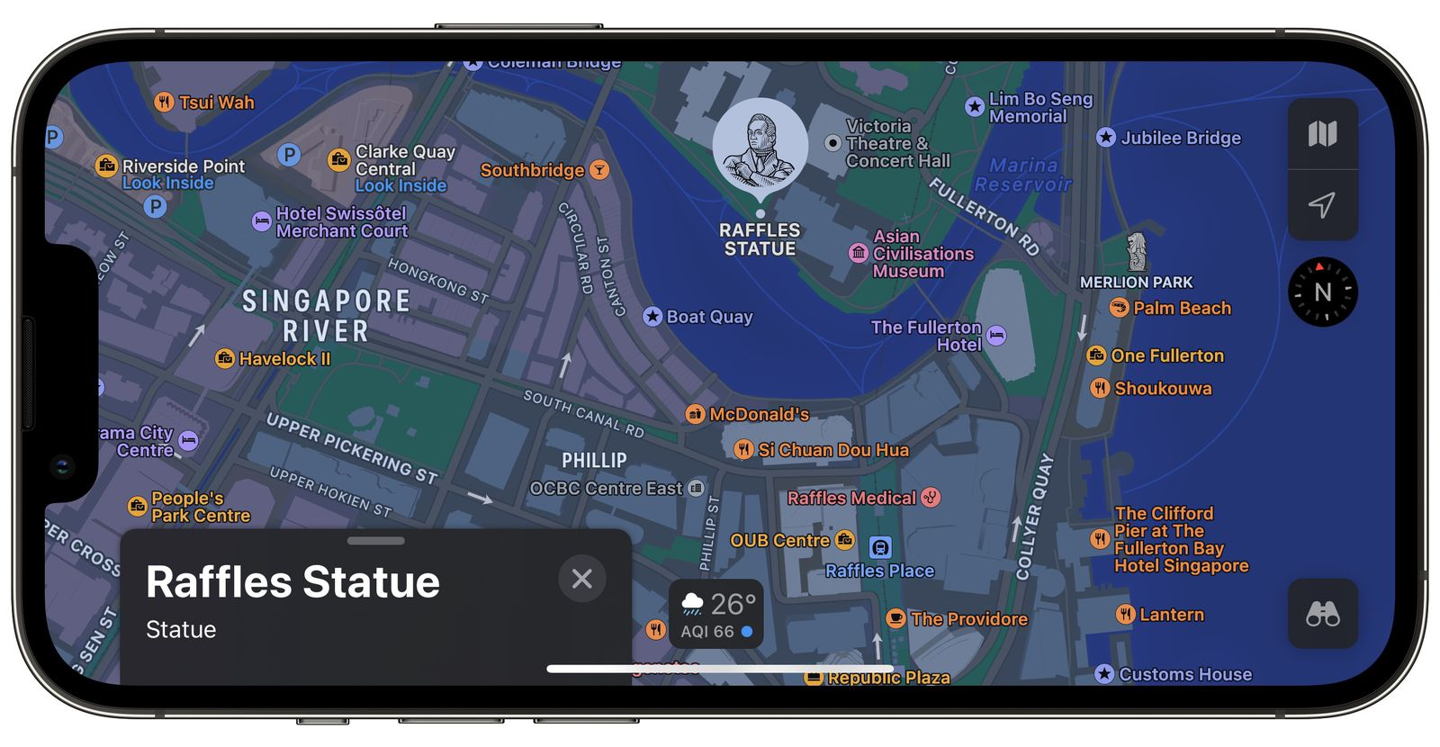 重新設計后,蘋果地圖 Apple Maps 現已支持德國和新加坡