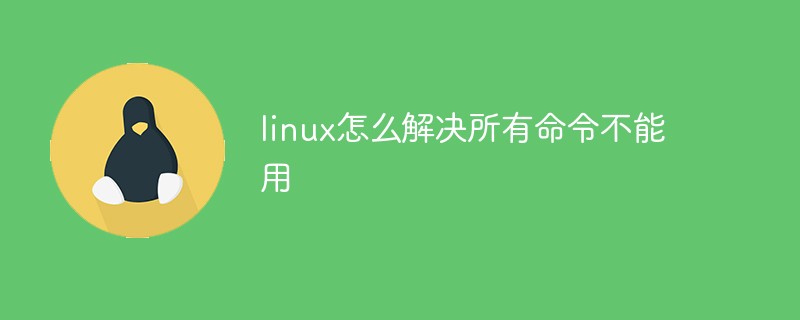 linux怎么解決所有命令不能用