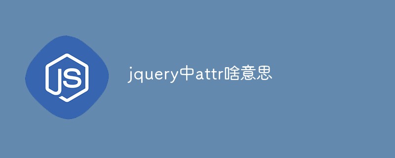 jquery中attr啥意思