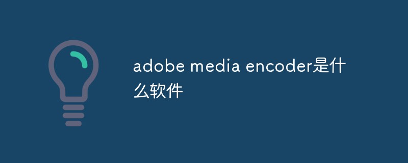 adobe media encoder是什么樣的軟件