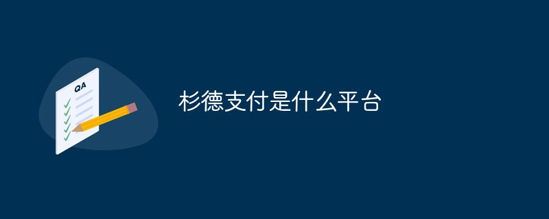 杉德支付是什么平臺