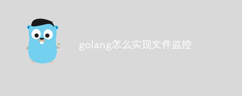 golang怎么實現文件監控