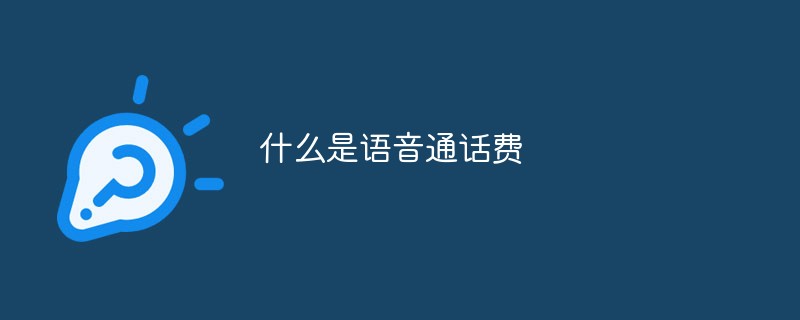 什么是語音通話費