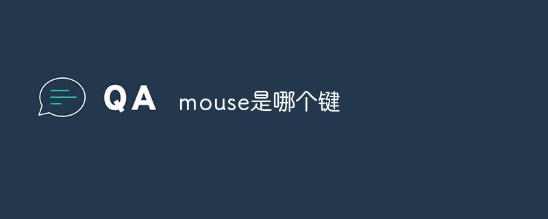 mouse是哪個鍵