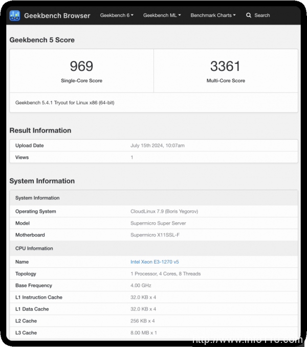 美國高主頻服務器性能測評對比分析